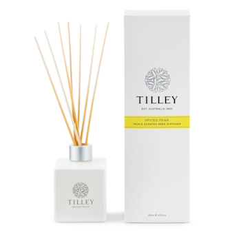 Tilley Classic White Reed Diffuser 150ml Spiced Pear