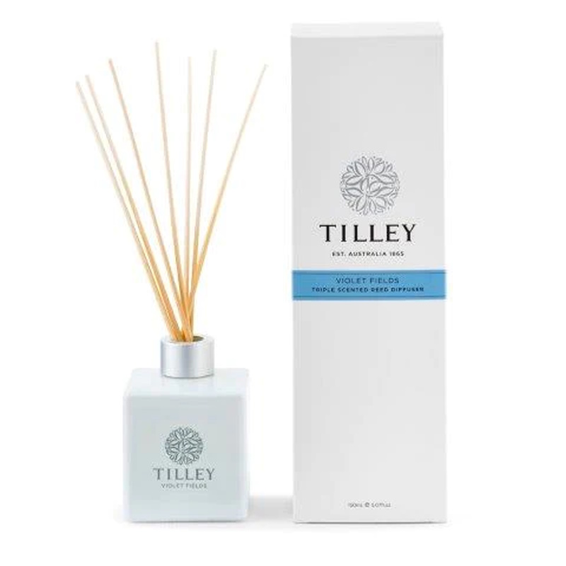 Tilley Classic White Reed Diffuser 150ml Violet Fields-2