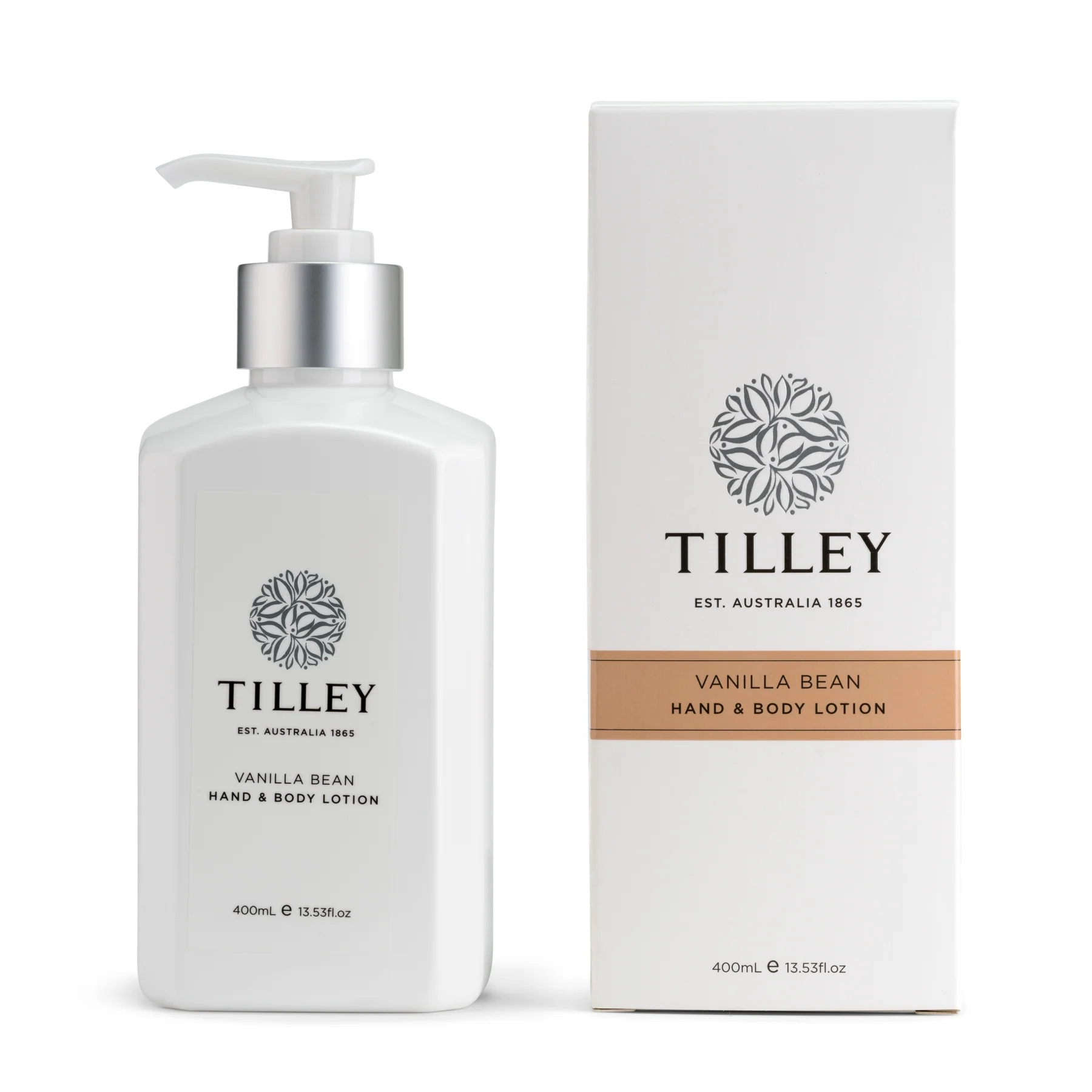 Tilley Hand and Body Lotion 400ml - Vanilla Bean-1