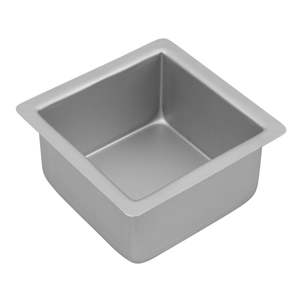 Bakemaster Silver Anodised Square Cake Pan- 12.5X7.5CM