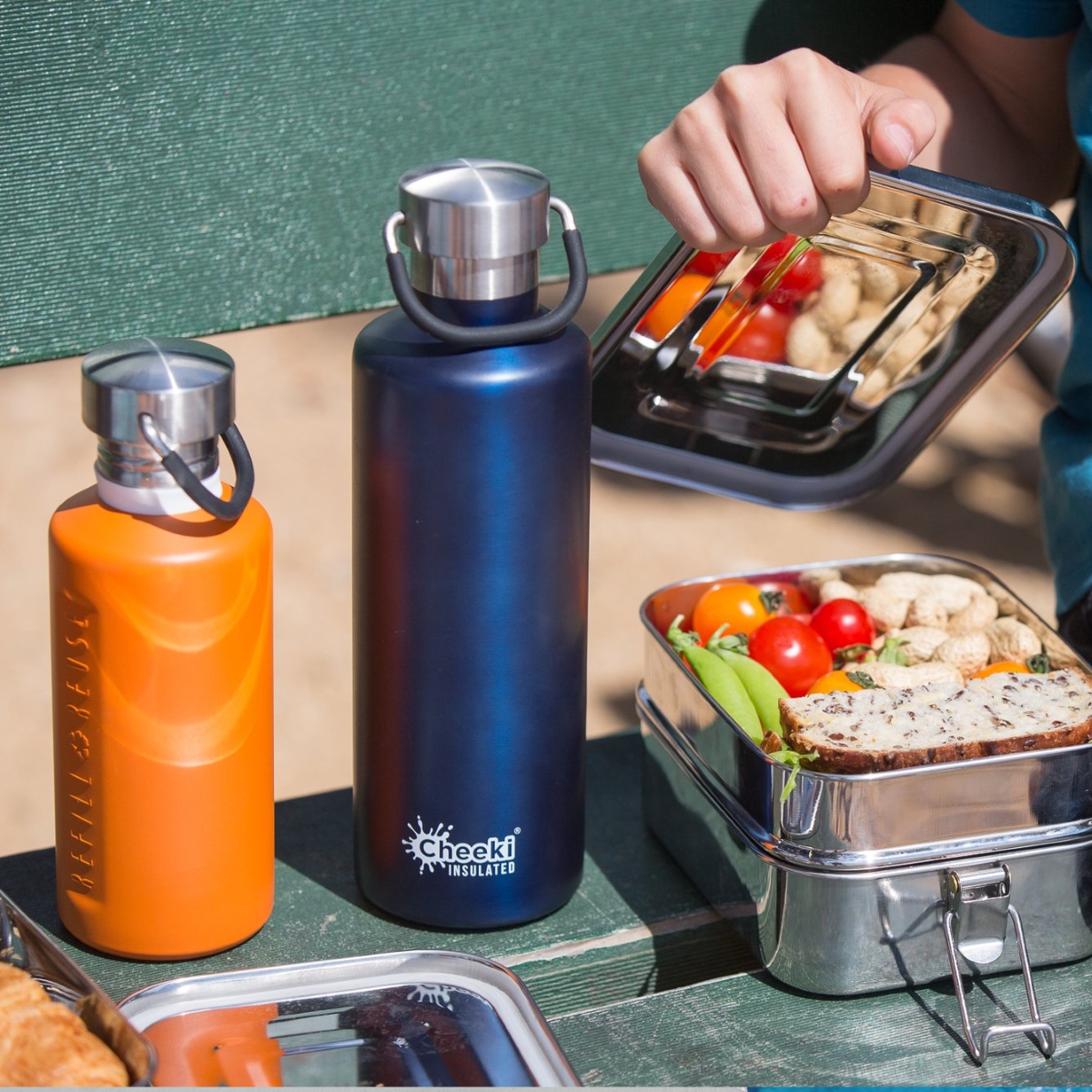 Cheeki 600ml Classic Insulated Bottle - Ocean-2