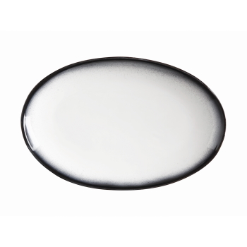 MW Caviar Granite Oval Plate 25x16cm
