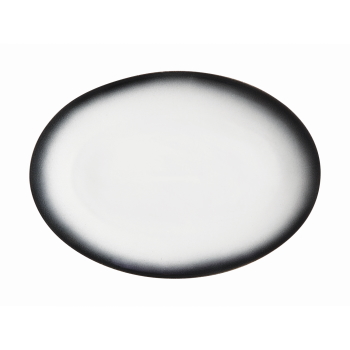 MW Caviar Granite Oval Plate 35x25cm
