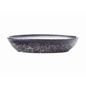 MW Caviar Granite Oval Bowl 30x20cm