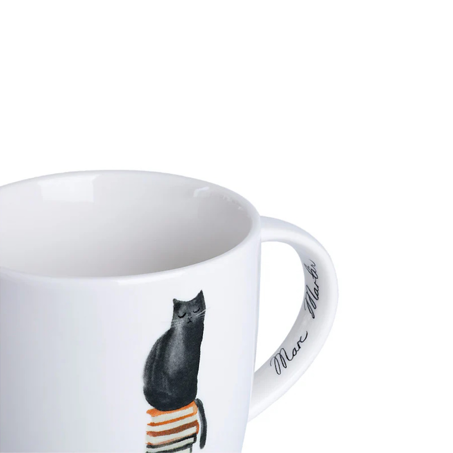 MW Marc Martin Feline Friends Mug 400ML Well Read Cat Gift Boxed-4