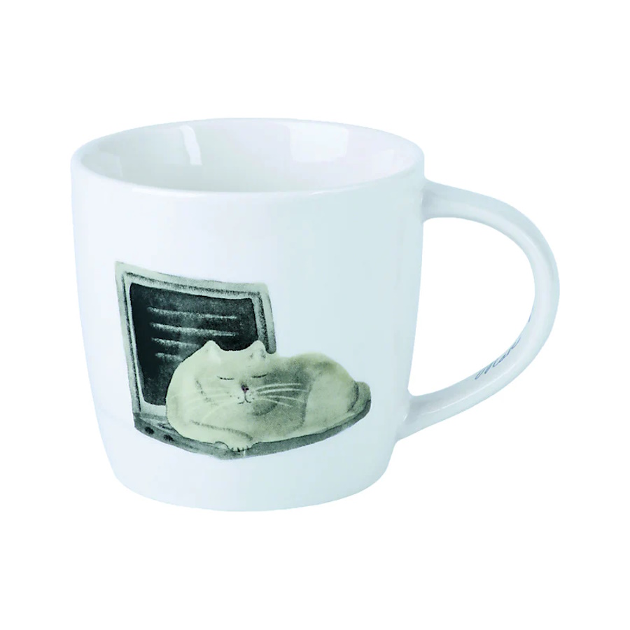 MW Marc Martin Feline Friends Mug 400ML Computer Cat  Gift Boxed-4