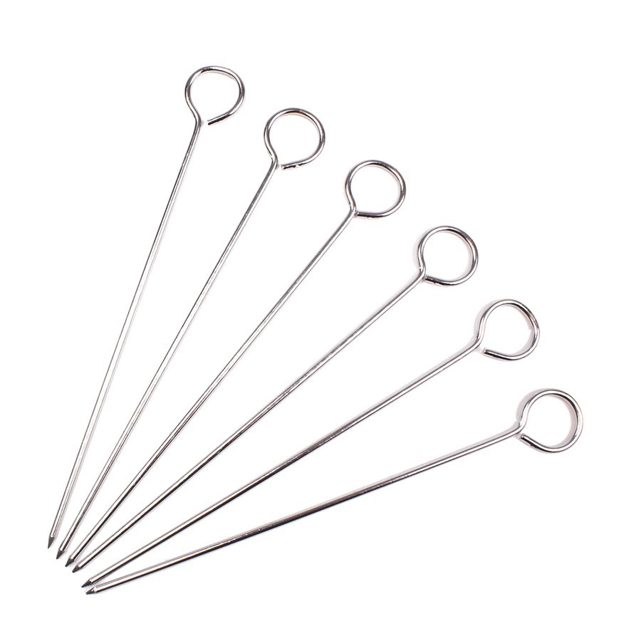 Appetito Chrome Skewers 20cm Set 6