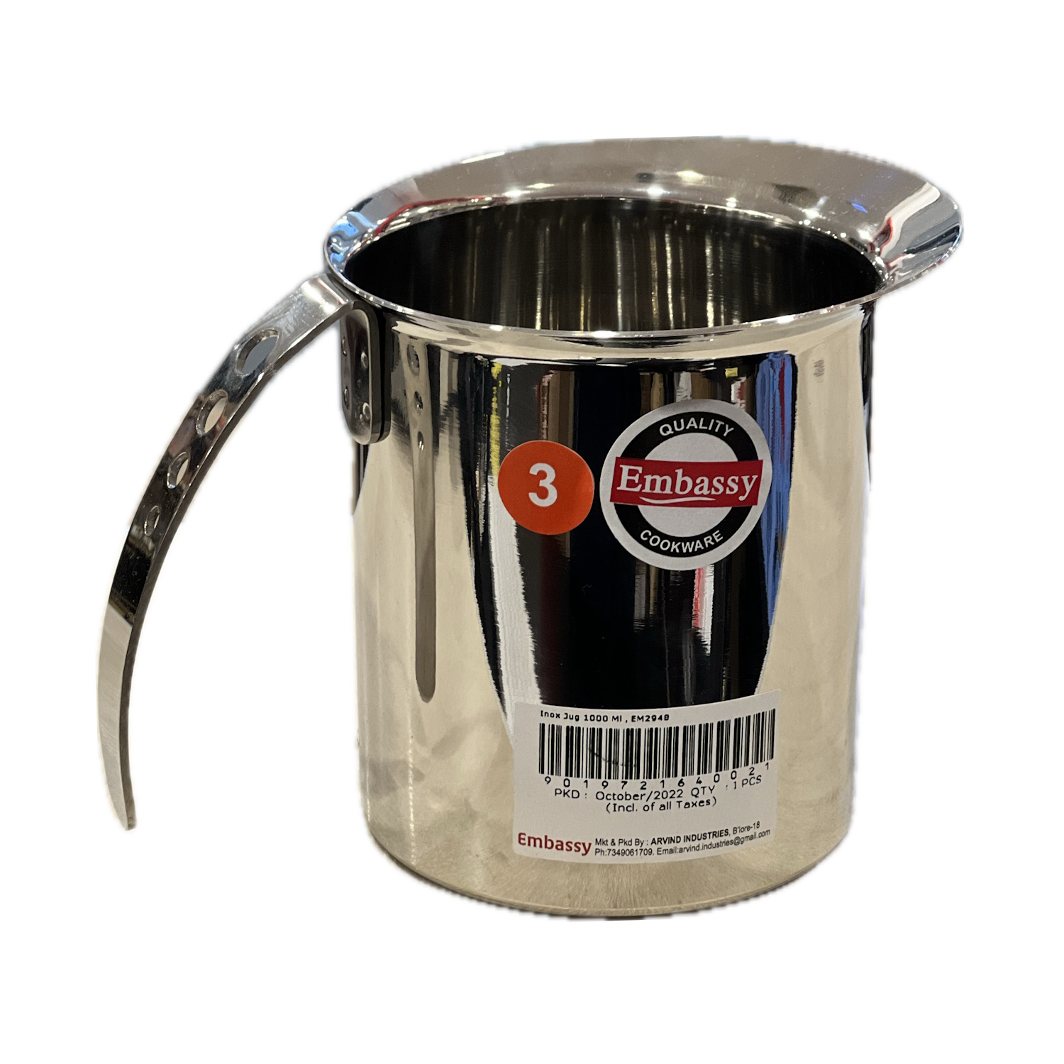 Embassy Inox Jug 1L-2