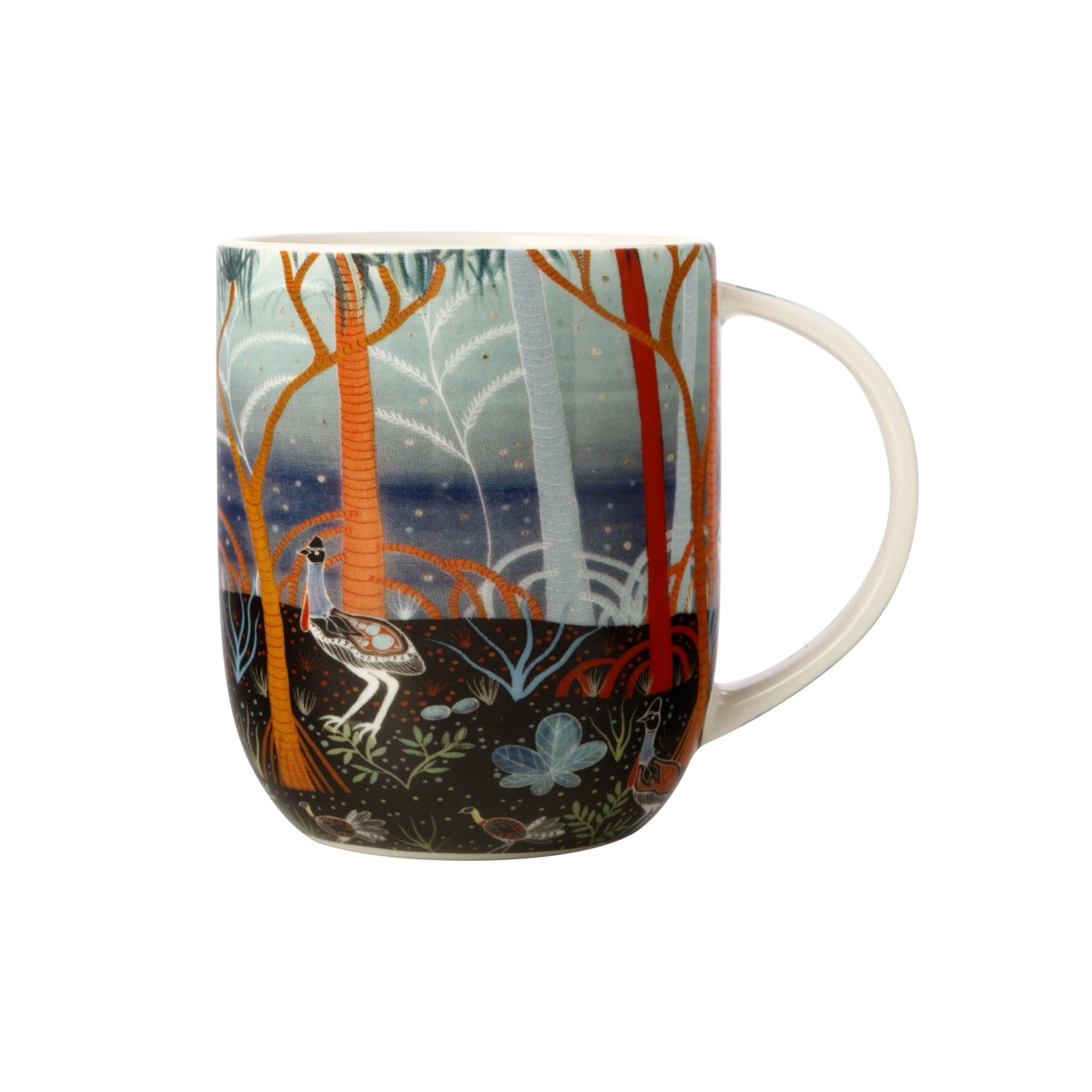 MW Melanie Hava Jugaig-Bana-Wabu Mug 440ML Cassowaries Gift Boxed-3