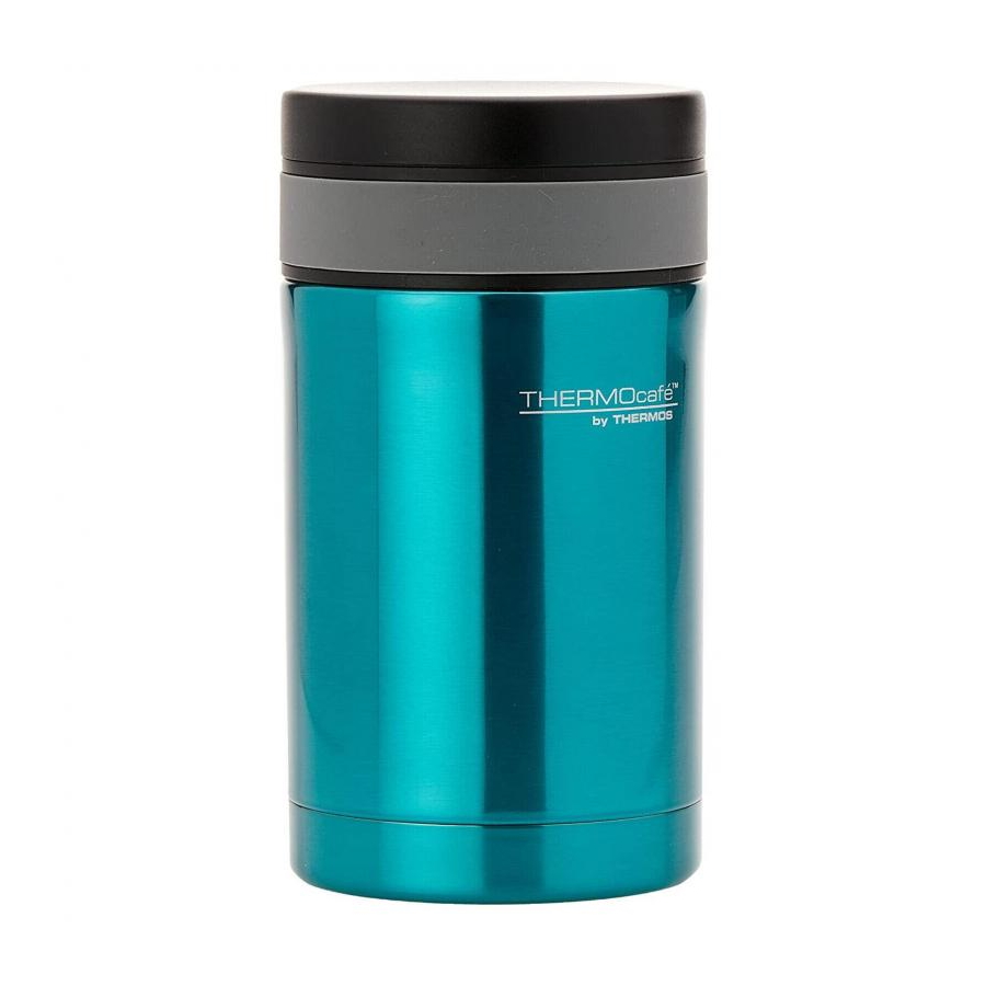 Thermos Vacuum Insulated Food Jar with spoon 500ml - Teal-1