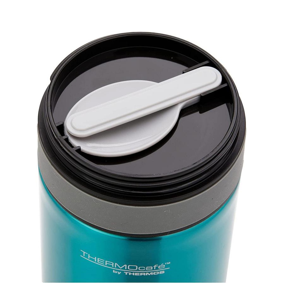 Thermos Vacuum Insulated Food Jar with spoon 500ml - Teal-4