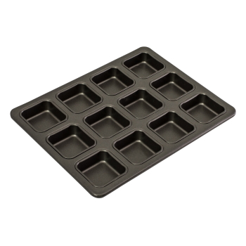 Bakemaster 12cup Sq Brownie Pan 34X26CM