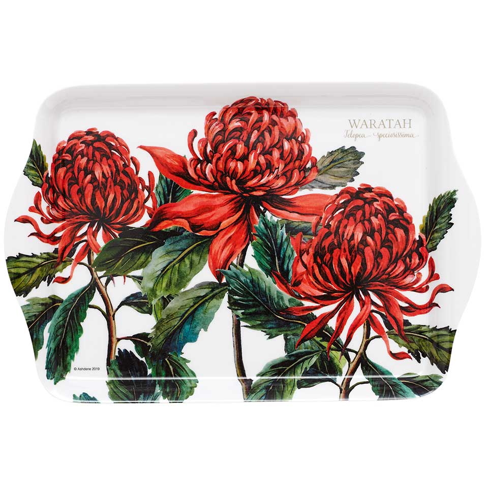 Ashdene Aus Floral Emblems Waratah Scatter Tray-1