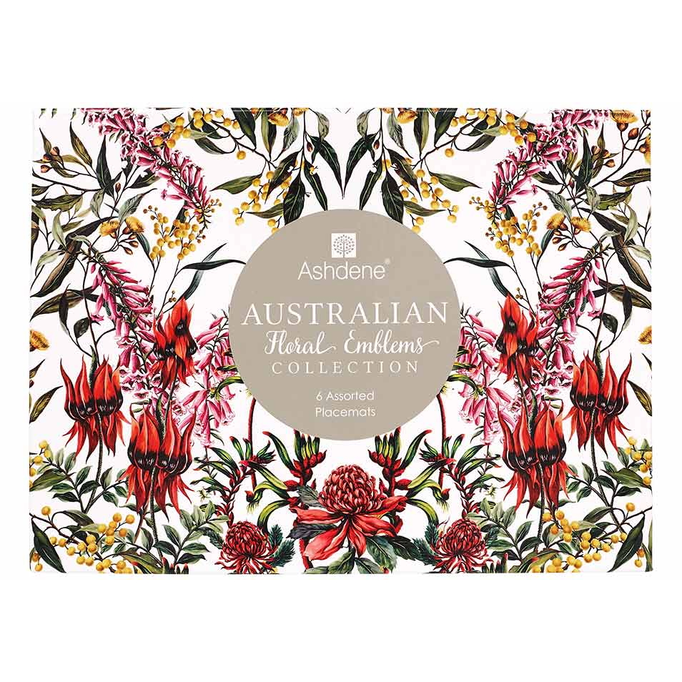 Ashdene Aus Floral Emblems 6pk Placemat-2
