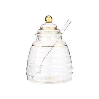 Ashdene HoneyBee Glass Honey Pot