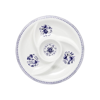Ashdene Blue Mazarine Round Sectioned Platter