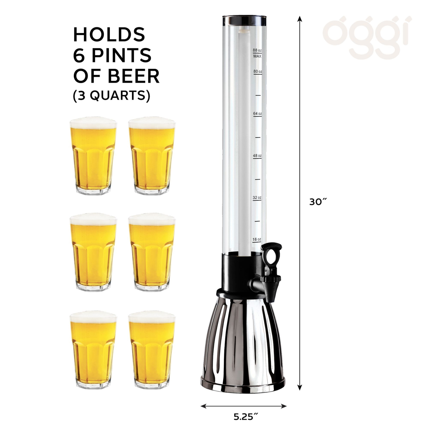 Oggi Beer & BeverageTowerDispenser 2.83L-3