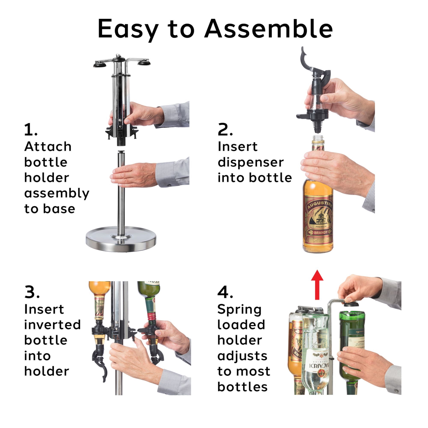 Oggi Pro 6 Bottle Revolving Dispenser -4