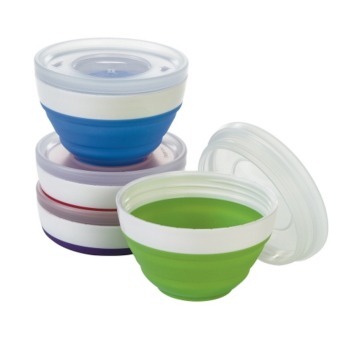Progressive Collapsible Mini Keeper With Lids Assorted Colors