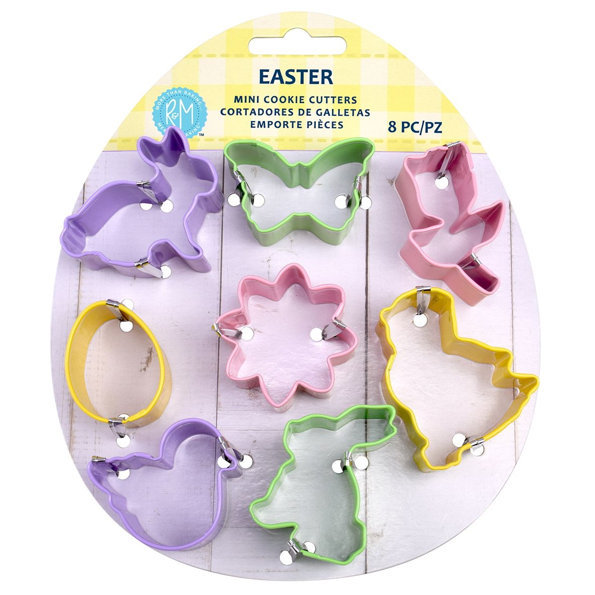 R&M Mini Easter Cookie Cutter Set 8 - Asst. Colours-3