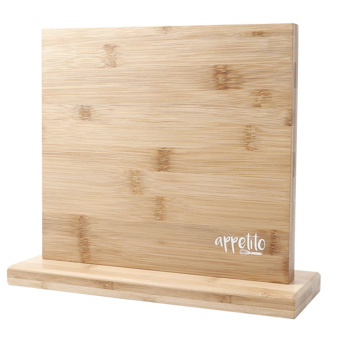 Appetito Magnetic Knife Stand Double Sided - Bamboo-1