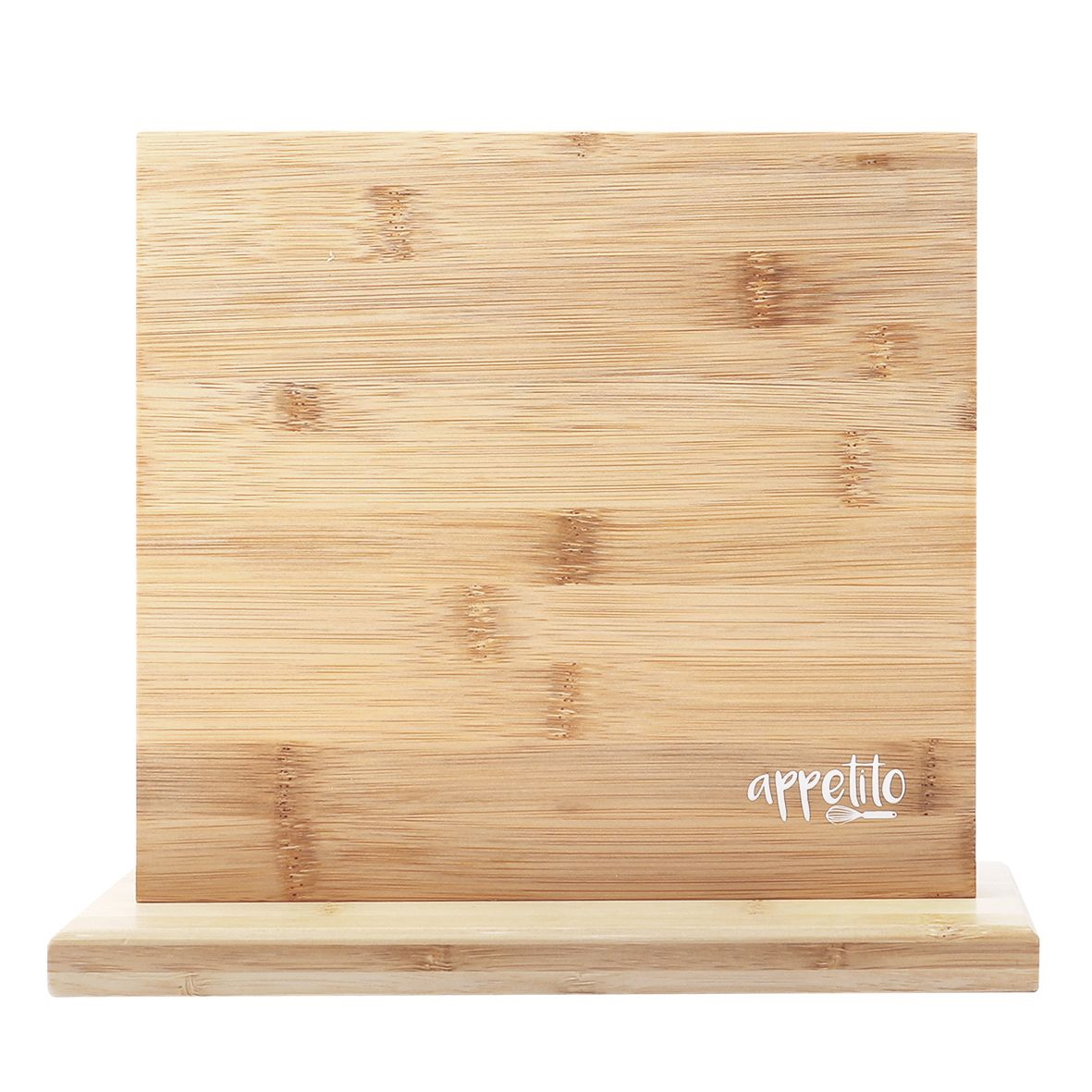 Appetito Magnetic Knife Stand Double Sided - Bamboo-2
