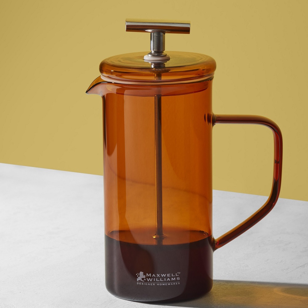 Maxwell & Williams Blend Sala Glass Plunger 350ML Amber Gift Boxed-2
