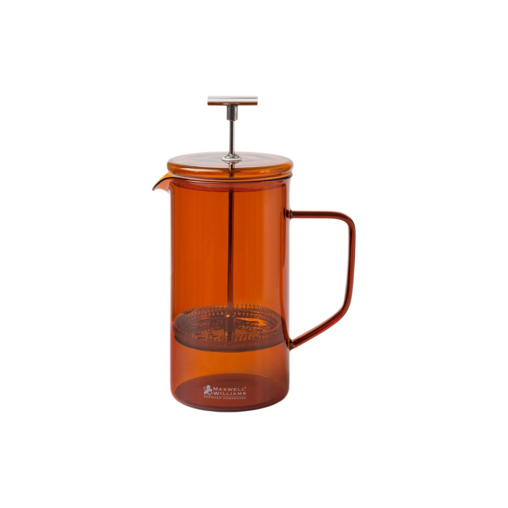 Maxwell & Williams Blend Sala Glass Plunger 1L Amber Gift Boxed-4