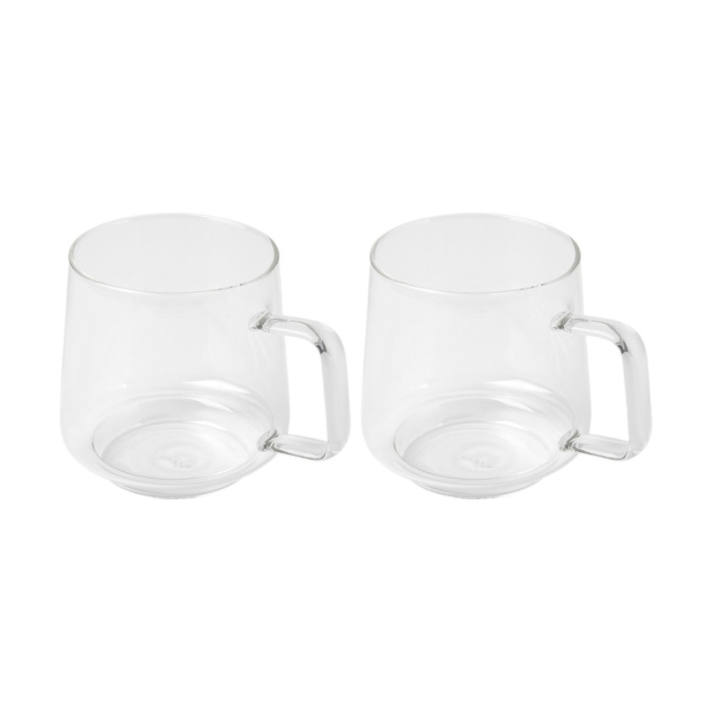 Maxwell & Williams Blend Sala Glass Mug 400ML Set of 2 Clear Gift Boxed-3