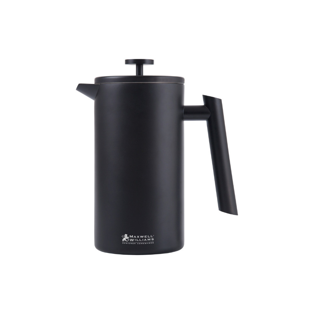 Maxwell & Williams Blend Robusta Double Wall Plunger 1L Black Gift Boxed-1