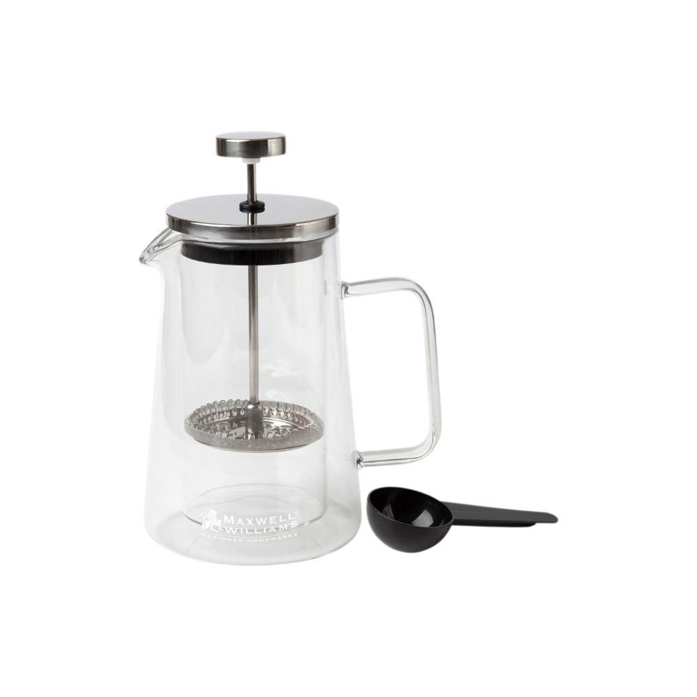 Maxwell & Williams Blend Vienna Double Wall Plunger 350ML Clear Gift Boxed-3