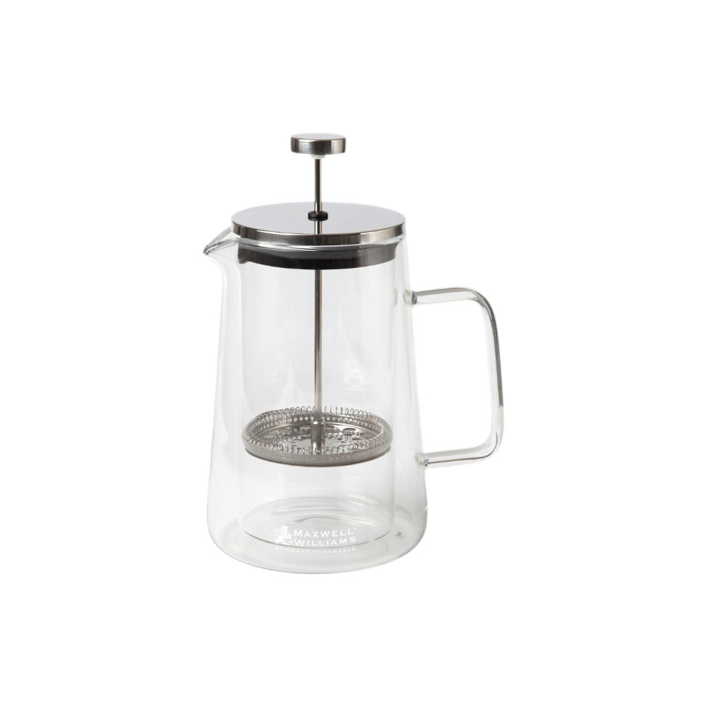 Maxwell & Williams Blend Vienna Double Wall Plunger 1L Clear Gift Boxed-3