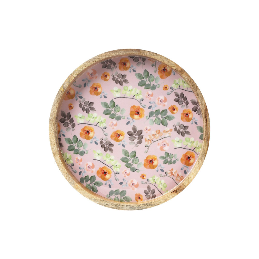 Maxwell & Williams Arcadia Round Serving Tray Wood Enamel Finish 40cm-2