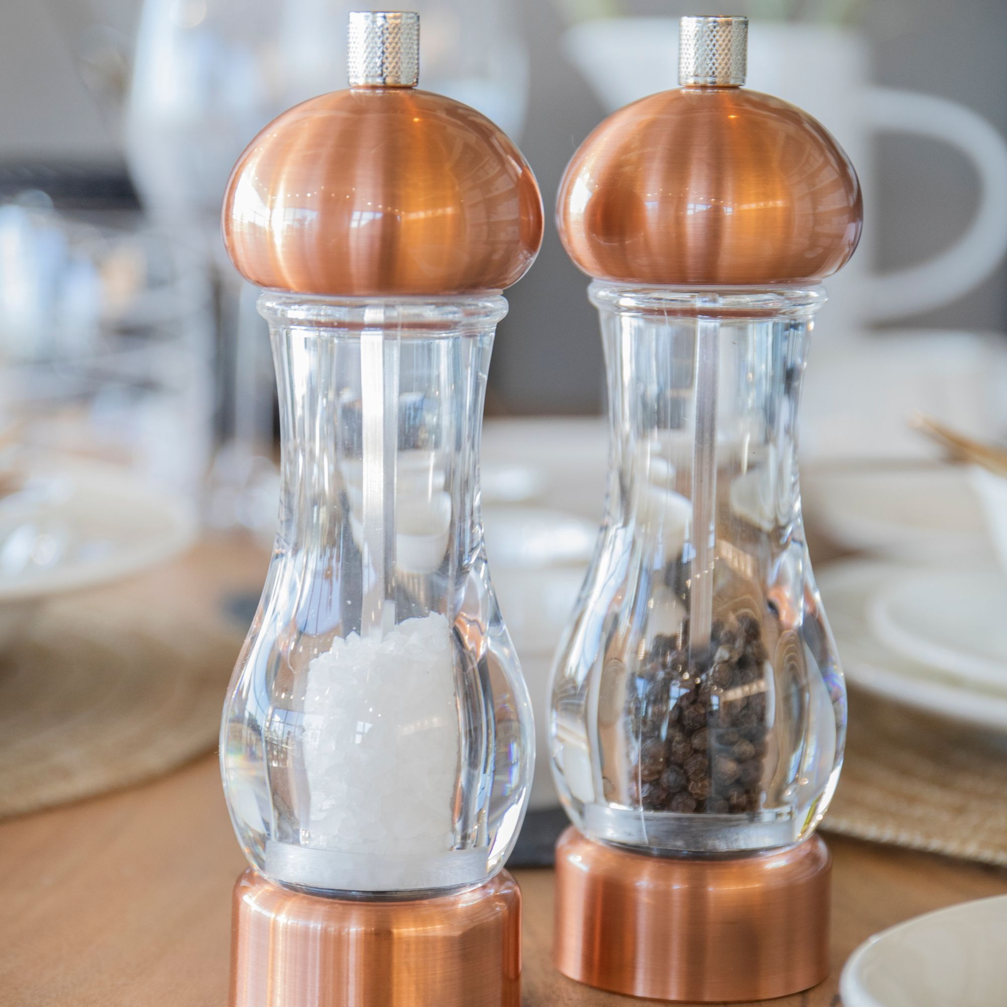 MasterCraft Copper Capstan Pepper Mill 19cm-4