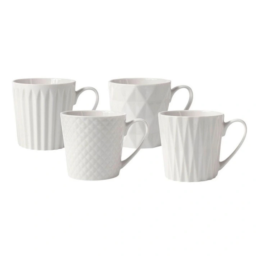 Maxwell & Williams Nova Mug 380ML Set of 4 White Gift Boxed-1