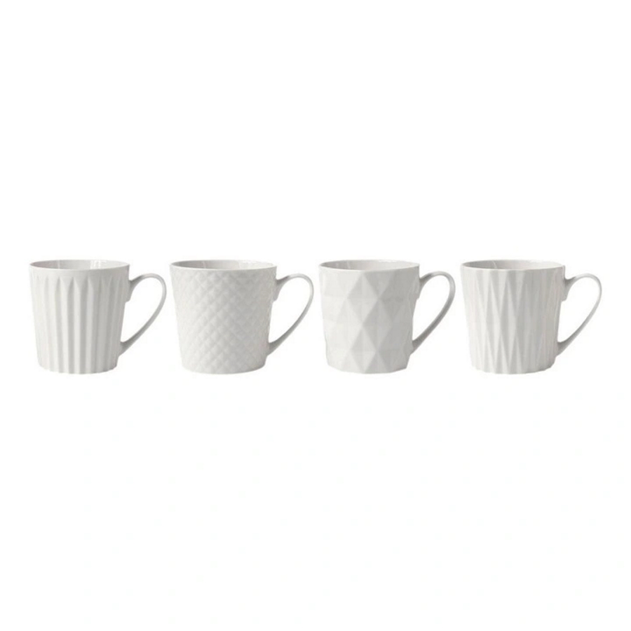 Maxwell & Williams Nova Mug 380ML Set of 4 White Gift Boxed-3