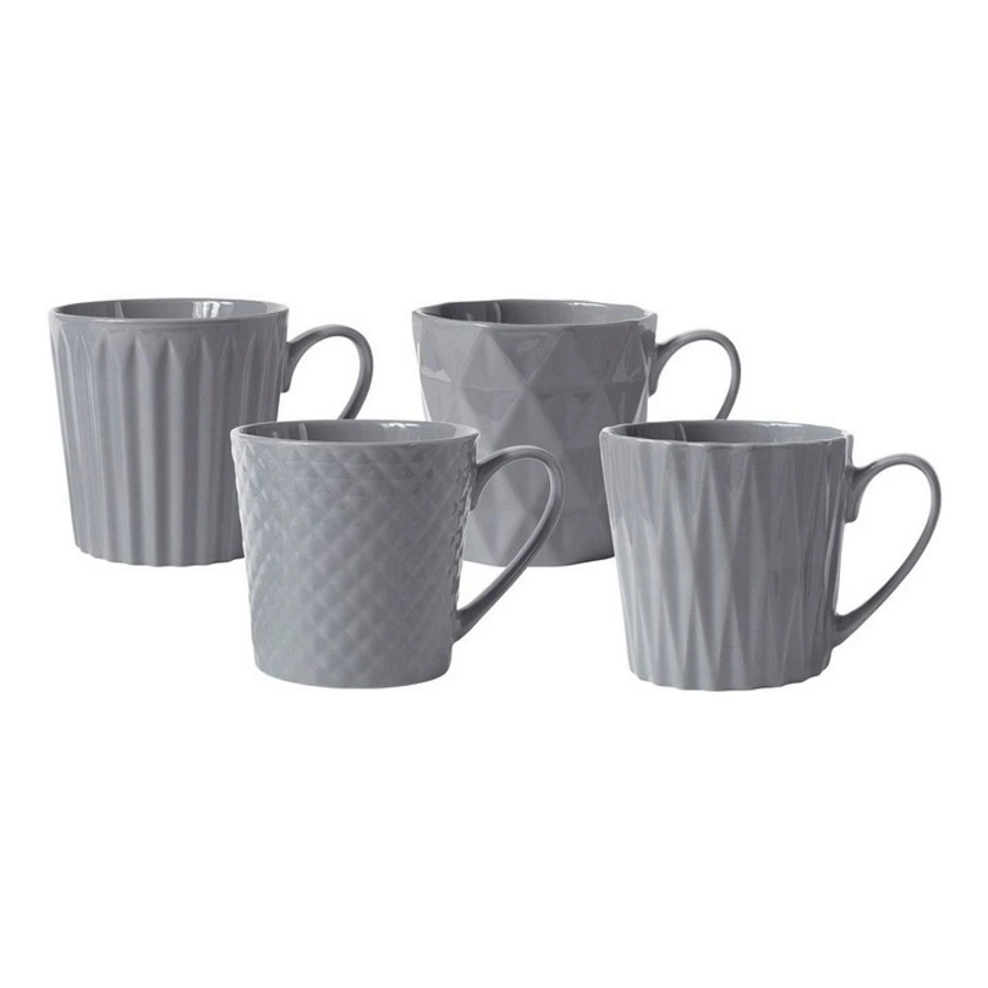 Maxwell & Williams Nova Mug 380ML Set of 4 Grey Gift Boxed-1