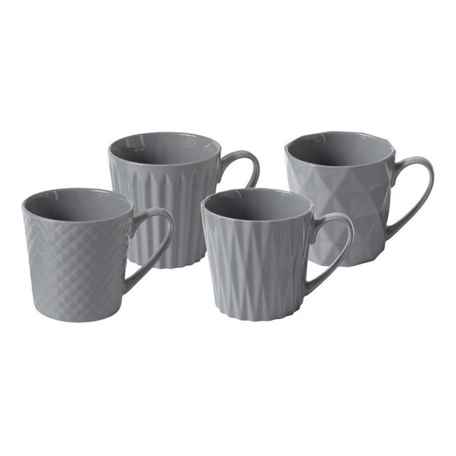Maxwell & Williams Nova Mug 380ML Set of 4 Grey Gift Boxed-2