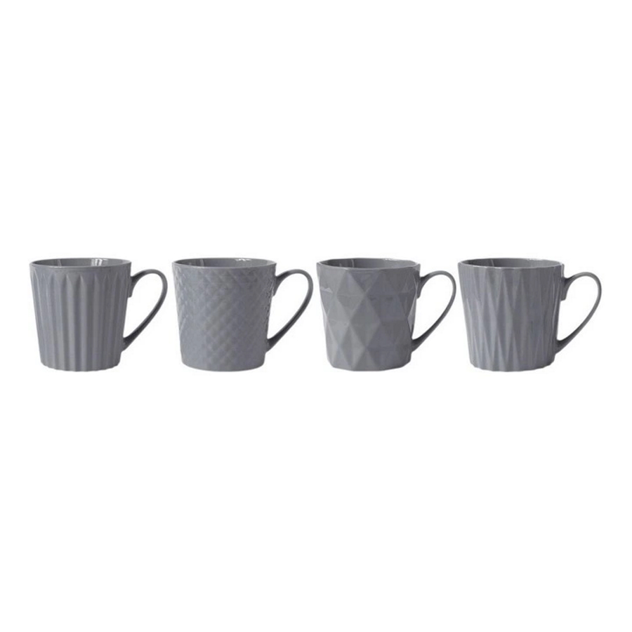 Maxwell & Williams Nova Mug 380ML Set of 4 Grey Gift Boxed-3