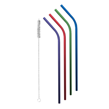 Avanti SS Straws Rainbow Set 4