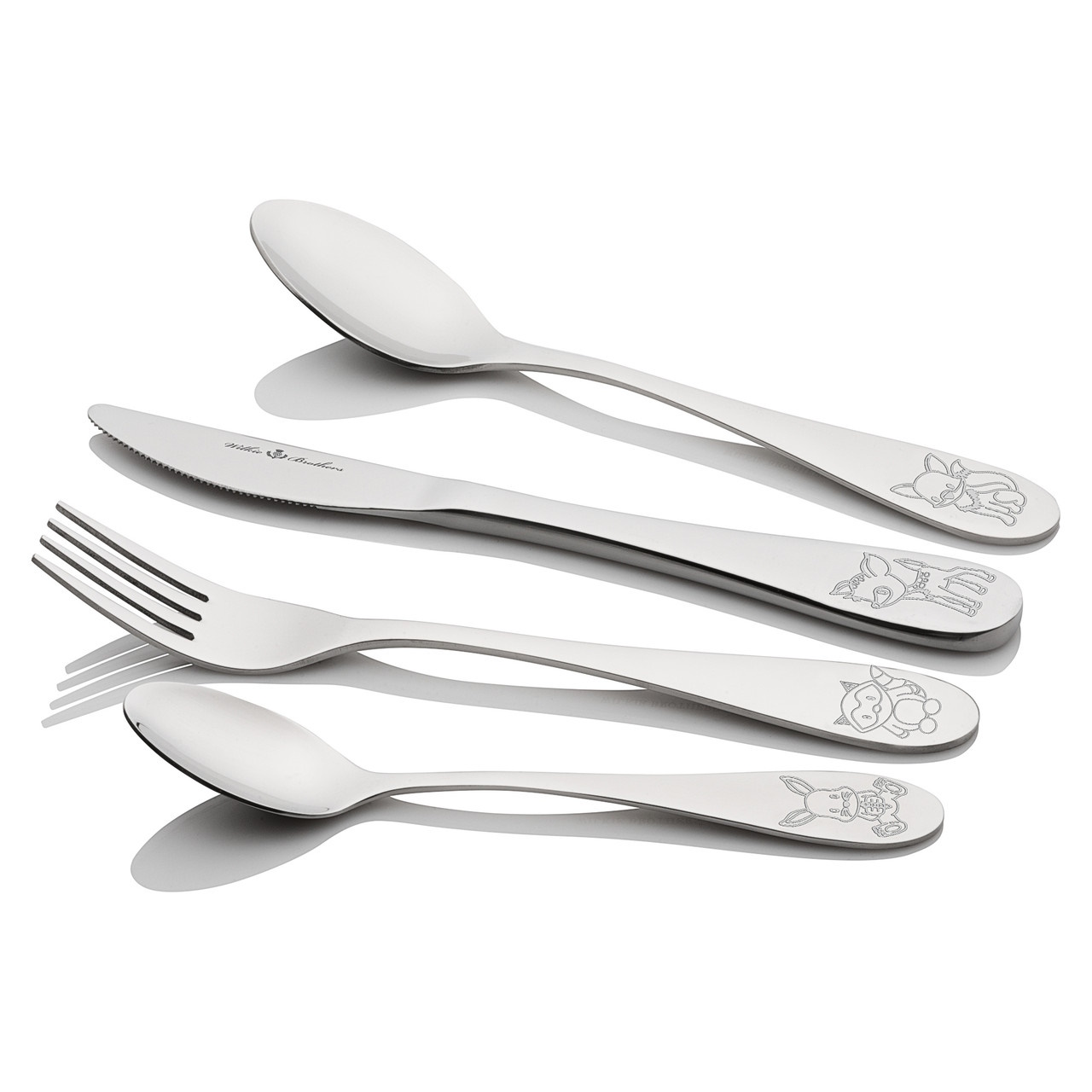 Wilkie Brothers 4Pc Kids Cutlery Woodland-3