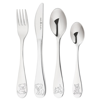 Wilkie Brothers 4Pc Kids Cutlery Puppy
