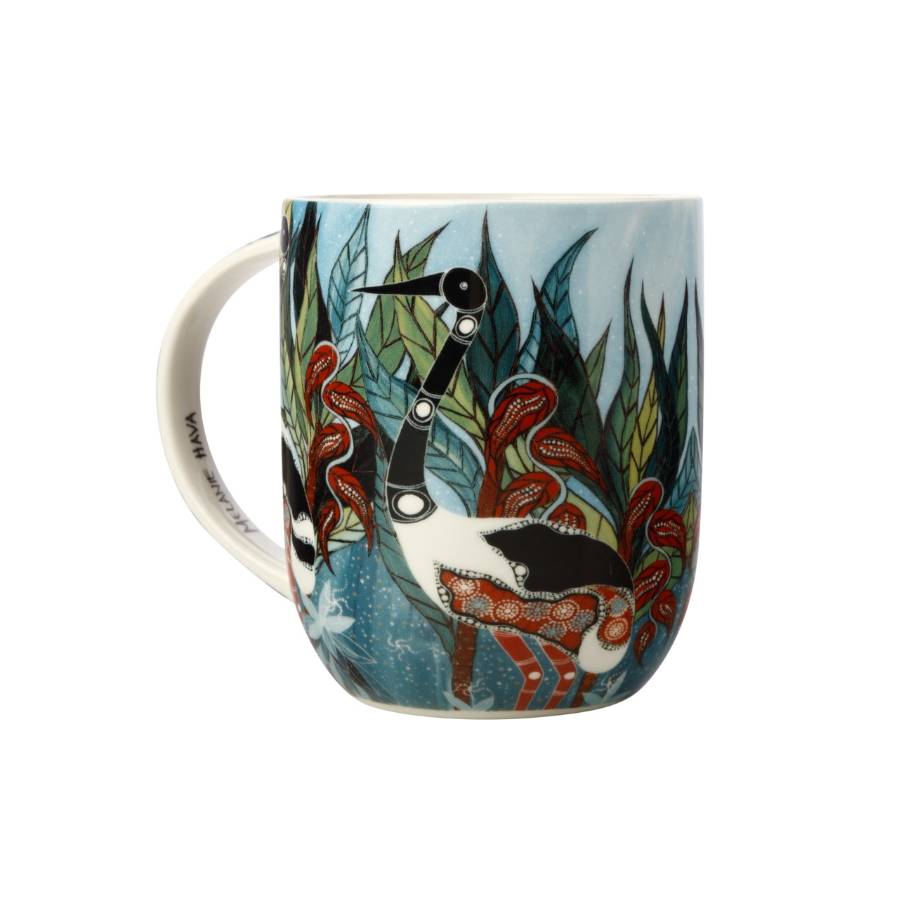 MW Melanie Hava Jugaig-Bana-Wabu Mug 440ML Jabirus Blue Gift Boxed-1