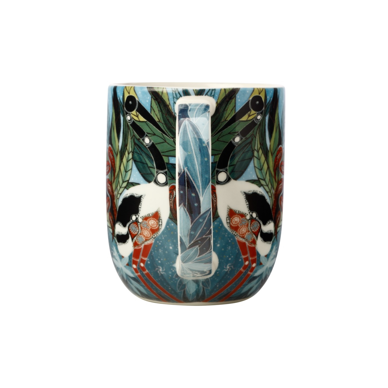 MW Melanie Hava Jugaig-Bana-Wabu Mug 440ML Jabirus Blue Gift Boxed-2