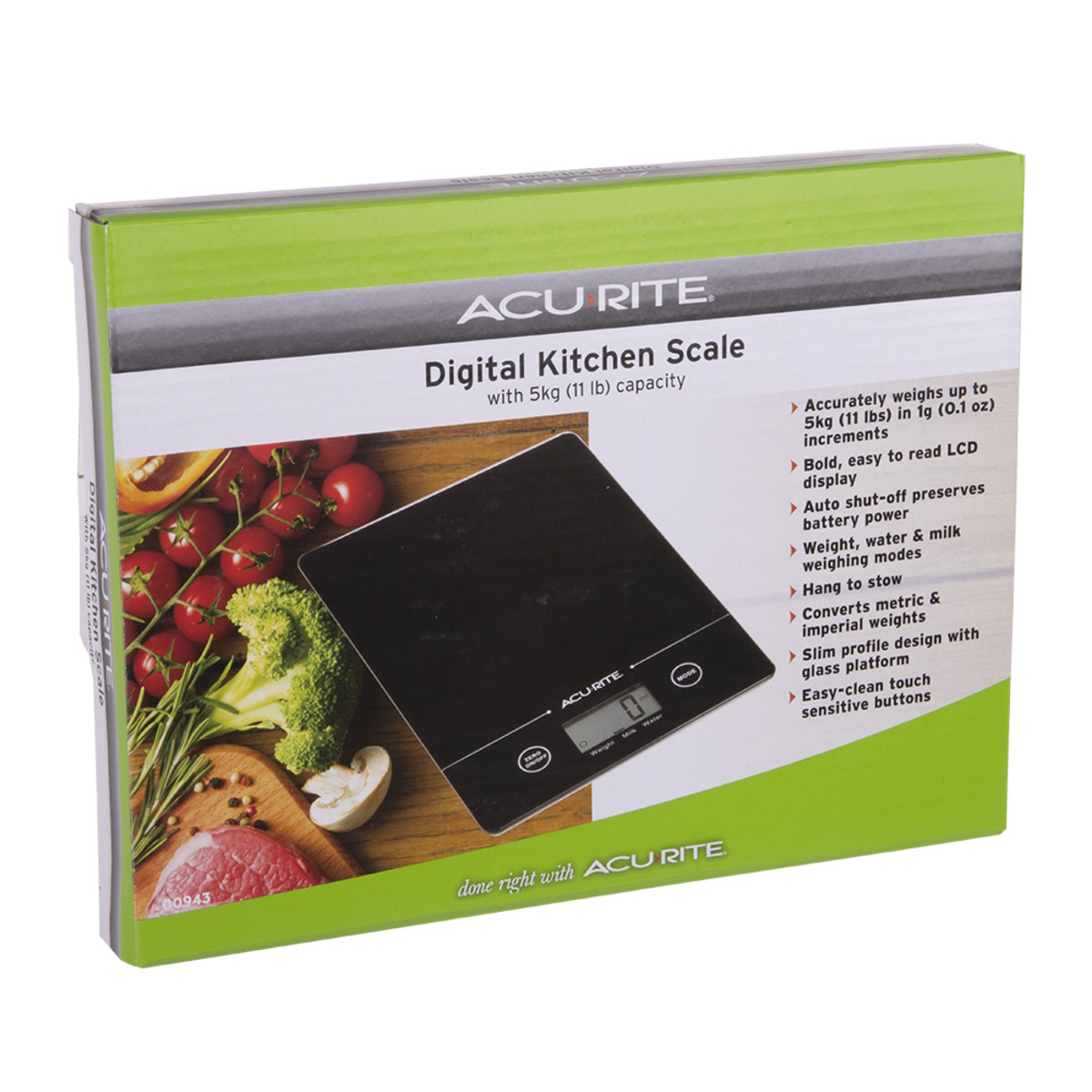 Acurite Slimline Digital Scale 1G/5KG - Black-3