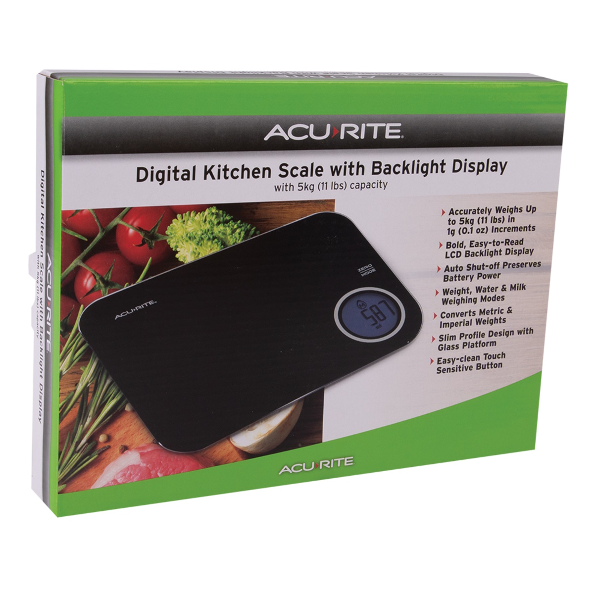 Acurite Stella Digital Scale w/Backlight (Black)-4