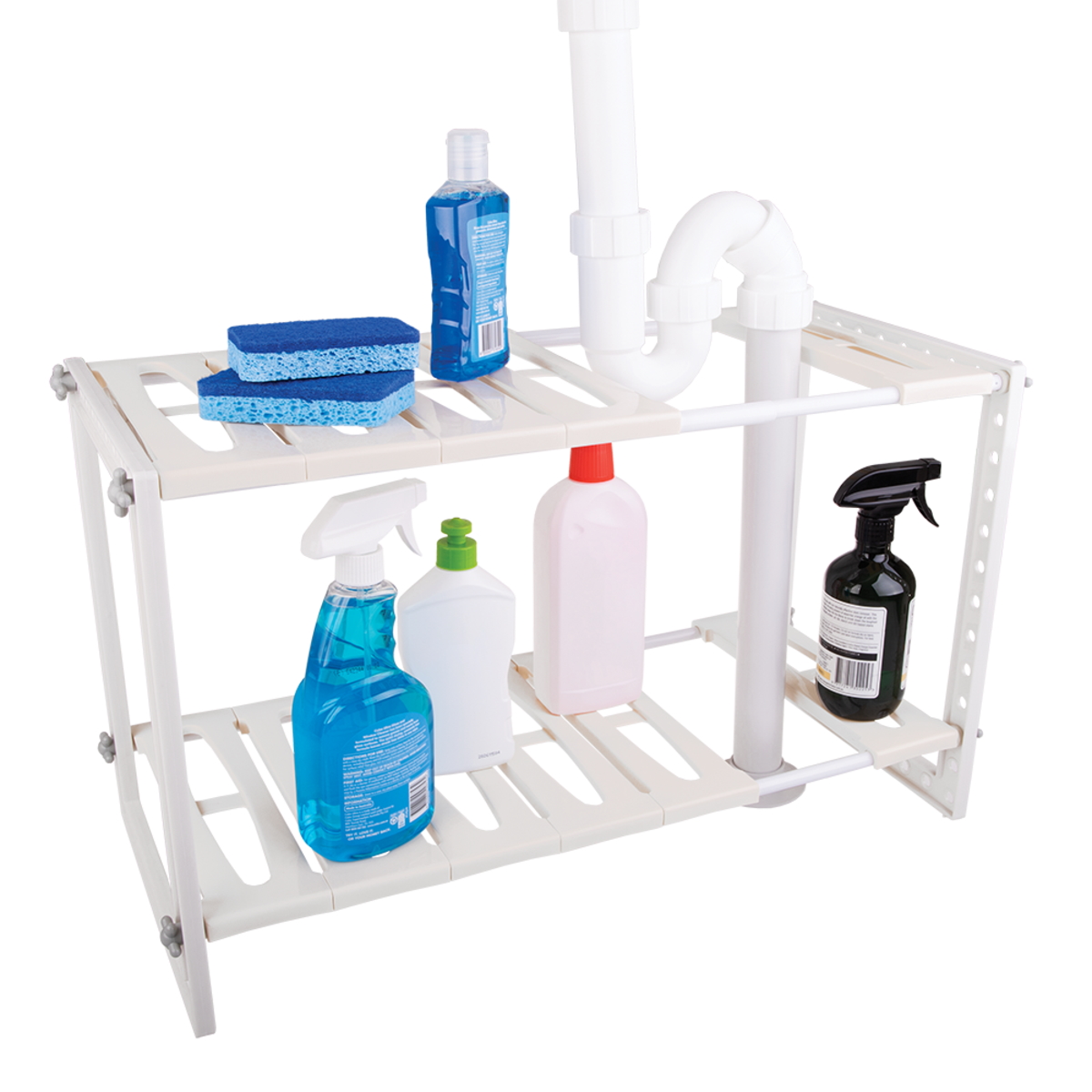 D.line Expandable Under Sink Organiser - White-3