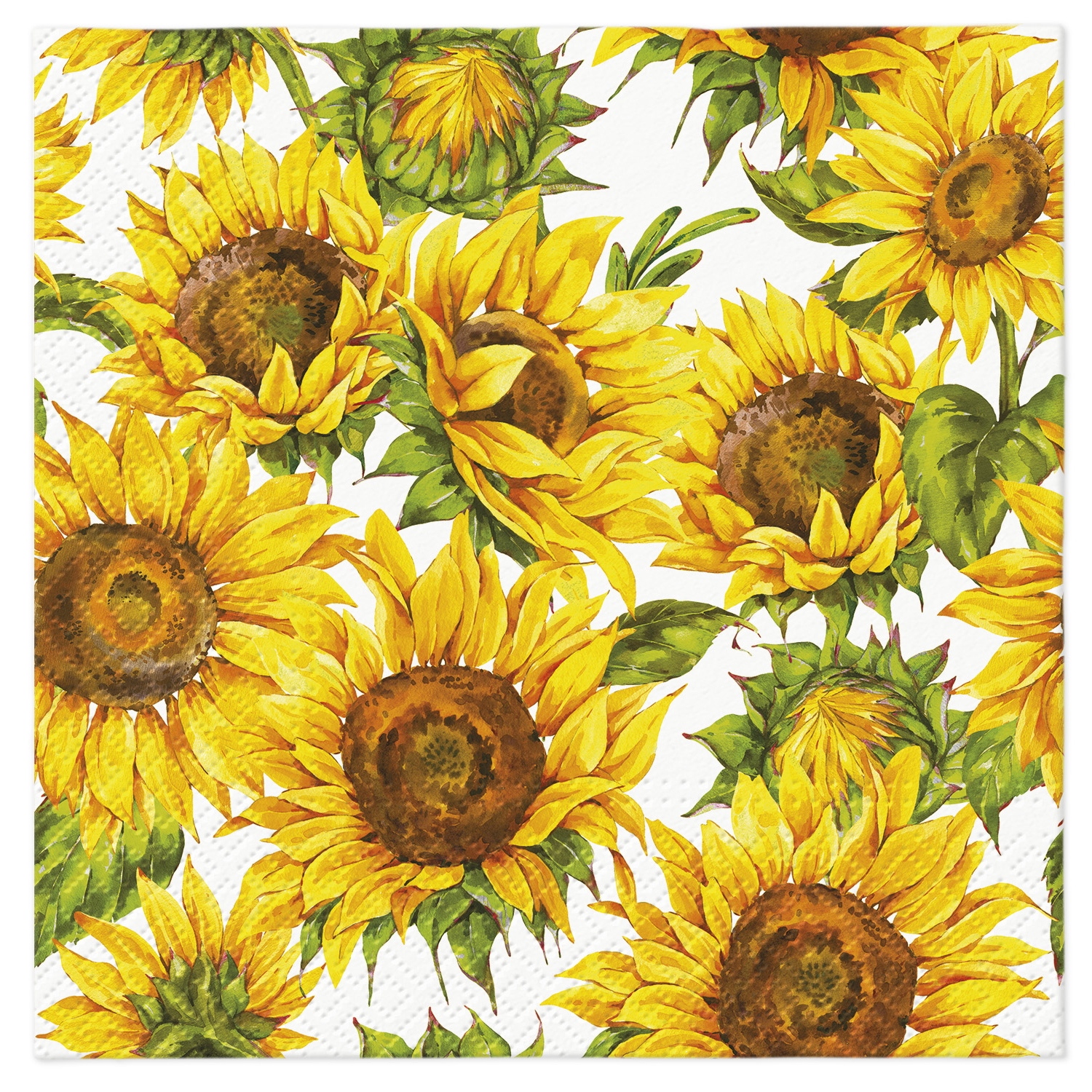 Paw Lunch Napkin 33cm Dancing Sunflowers