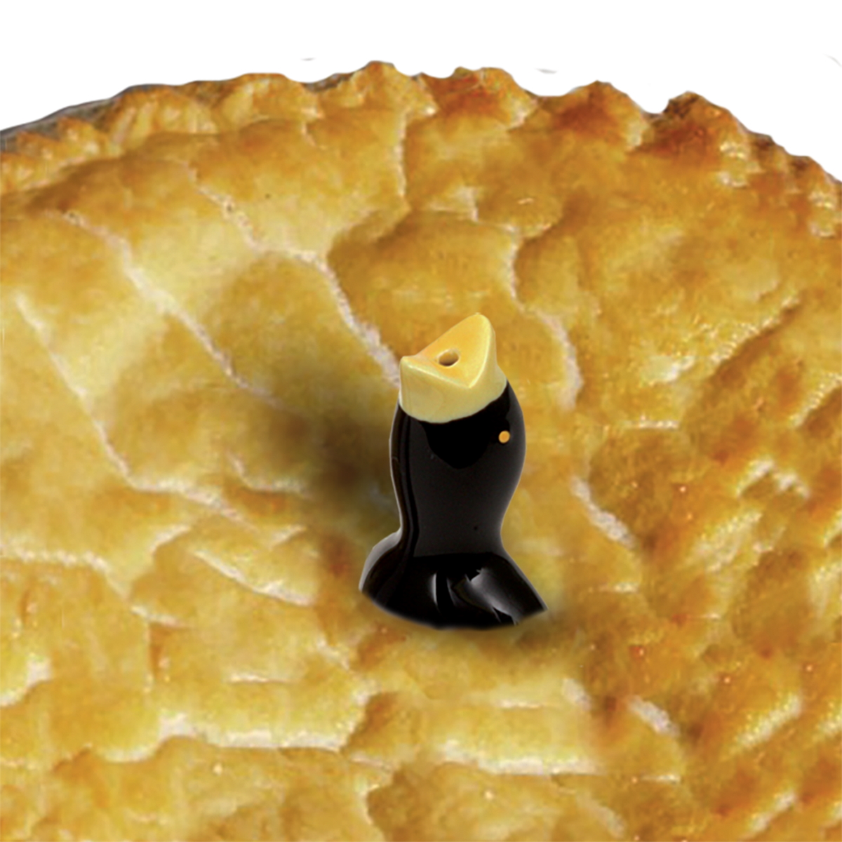 Appetito Porcelain Blackbird Pie Funnel-4