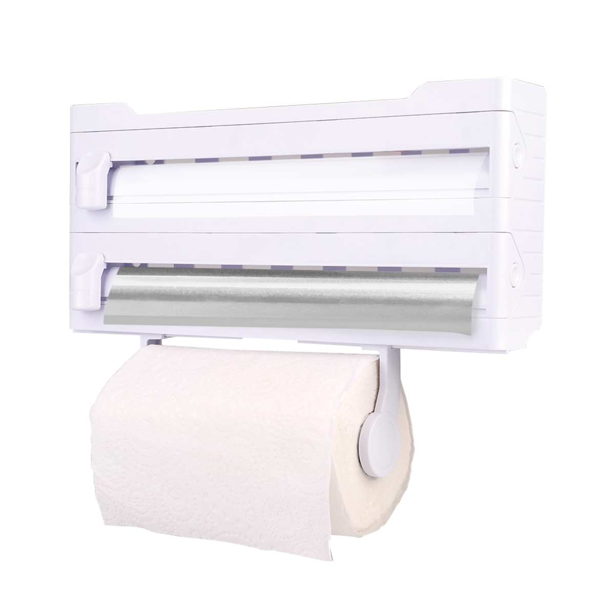 Appetito Wall Mount Kitchen Roll Dispenser - White-1